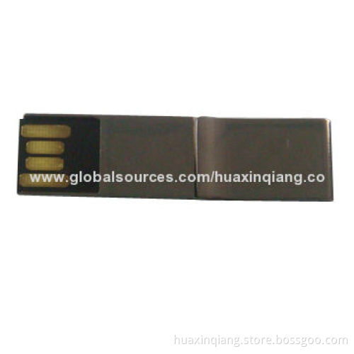USB Flash Disk with Metal Material, 128MB-64GB Capacity